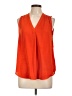 Alfani 100% Polyester Orange Sleeveless T-Shirt Size L (petite) - photo 1