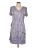 Connected Apparel 100% Polyester Silver Cocktail Dress Size 12 (petite) - photo 1