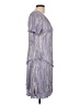 Connected Apparel 100% Polyester Silver Cocktail Dress Size 12 (petite) - photo 4