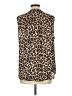 Vince Camuto 100% Polyester Animal Print Brown Sleeveless Blouse Size L - photo 2