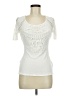 BKE 100% Polyester Ivory Short Sleeve Top Size M - photo 1
