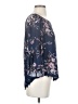 LUQ Blue 3/4 Sleeve Blouse Size S - photo 4