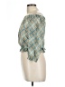 Iz Byer 100% Polyester Argyle Green 3/4 Sleeve Blouse Size 10 - 12 - photo 5