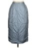 Unbranded 100% Silk Chevron-herringbone Gray Silk Skirt Size 6 - photo 1