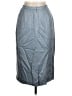 Unbranded 100% Silk Chevron-herringbone Gray Silk Skirt Size 6 - photo 2
