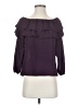 A'gaci 100% Polyester Purple 3/4 Sleeve Blouse Size S - photo 1