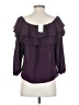 A'gaci 100% Polyester Purple 3/4 Sleeve Blouse Size S - photo 2