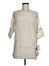 Gold Hawk 100% Silk Ivory 3/4 Sleeve Silk Top Size M - photo 1
