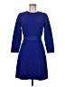 Unbranded 100% Polyester Solid Blue Casual Dress Size M (estimated) - photo 1