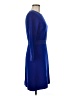 Unbranded 100% Polyester Solid Blue Casual Dress Size M (estimated) - photo 4