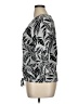 Como Black 100% Rayon Black Gray 3/4 Sleeve Blouse Size XL - photo 5