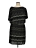 SLNY Chevron-herringbone Black Casual Dress Size 16 - photo 2