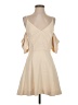Keepsake Solid Tan Cocktail Dress Size S - photo 1