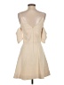 Keepsake Solid Tan Cocktail Dress Size S - photo 2