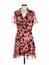 Reiss 100% Polyester Floral Red Cocktail Dress Size 8 - photo 1