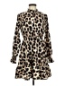 Shein Animal Print Brown Casual Dress Size 6 - photo 1
