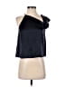 Michelle Mason 100% Silk Black Blouse Size 0 - photo 1