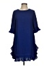 Symphony Solid Blue Cocktail Dress Size S - photo 1