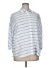 Chico's Stripes Blue 3/4 Sleeve Button-Down Shirt Size XL (3) - photo 1