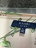 Kaari Blue 100% Polyester Ivory 3/4 Sleeve Blouse Size L - photo 7