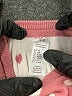 H&M 100% Cotton Hearts Pink Pullover Sweater 3-6 MO / 6 MO - photo 3