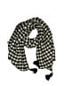 J.Crew Checkered-gingham Black Scarf One size - photo 1