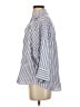 Zara Stripes Blue 3/4 Sleeve Button-Down Shirt Size XS - photo 5