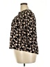 Monday Fun 100% Rayon Black 3/4 Sleeve Blouse Size 2X - photo 5