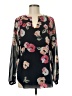 CAbi 100% Polyester Black Long Sleeve Blouse Size M - photo 1