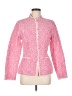 J. McLaughlin Print Pink Jacket Size M - photo 1