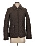 DKNY 100% Nylon Argyle Brown Jacket Size S - photo 1