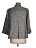 Eileen Fisher 100% Silk Chevron-herringbone Gray Coat Size M - photo 2