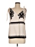 Unbranded 100% Polyester Ivory Sleeveless Blouse Size M - photo 1