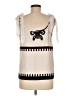 Unbranded 100% Polyester Ivory Sleeveless Blouse Size M - photo 2