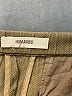 Humanoid 100% Linen Solid Green Khaki Shorts Size S - photo 3