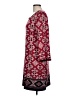 Studio One Print Burgundy Casual Dress Size L - photo 5