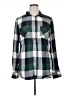 Merona Plaid Green Long Sleeve Button-Down Shirt Size XL - photo 1
