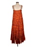Rhode Paisley Orange Casual Dress Size M - photo 2