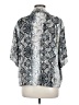 Sanctuary 100% Rayon Paisley Silver Short Sleeve Blouse Size M - photo 2
