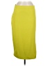 Express Solid Yellow Casual Skirt Size M - photo 1