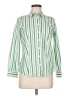 Talbots Stripes Green Long Sleeve Button-Down Shirt Size 8 (petite) - photo 1
