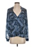 Aqua 100% Polyester Blue 3/4 Sleeve Blouse Size S - photo 1