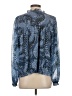 Aqua 100% Polyester Blue 3/4 Sleeve Blouse Size S - photo 2