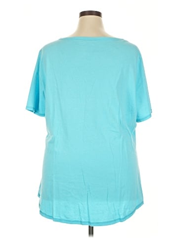 Just My Size Short Sleeve Henley (view 2)