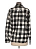 Old Navy 100% Cotton Plaid Black Long Sleeve Button-Down Shirt Size M (tall) - photo 2