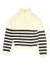 Zara Stripes Ivory Turtleneck Sweater Size 13 - 14 - photo 1