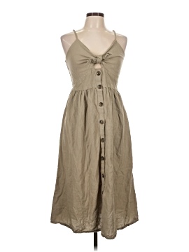 knee length dresses for ladies Hana Linen Kimono Dress