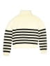 Zara Stripes Ivory Turtleneck Sweater Size 13 - 14 - photo 2