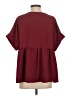 Entro 100% Polyester Burgundy Short Sleeve Blouse Size S - photo 2