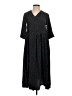Assorted Brands 100% Polyester Polka Dots Black Blue Casual Dress Size S (estimated) - photo 1